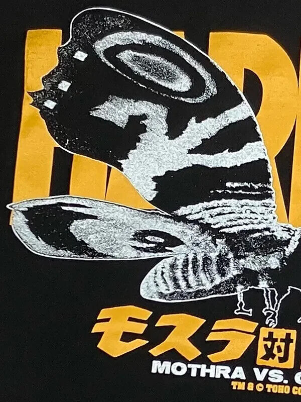 Godzilla vs. Mothra Butterfly Infant T-shirt Black XL Size Unisex Japan Limited