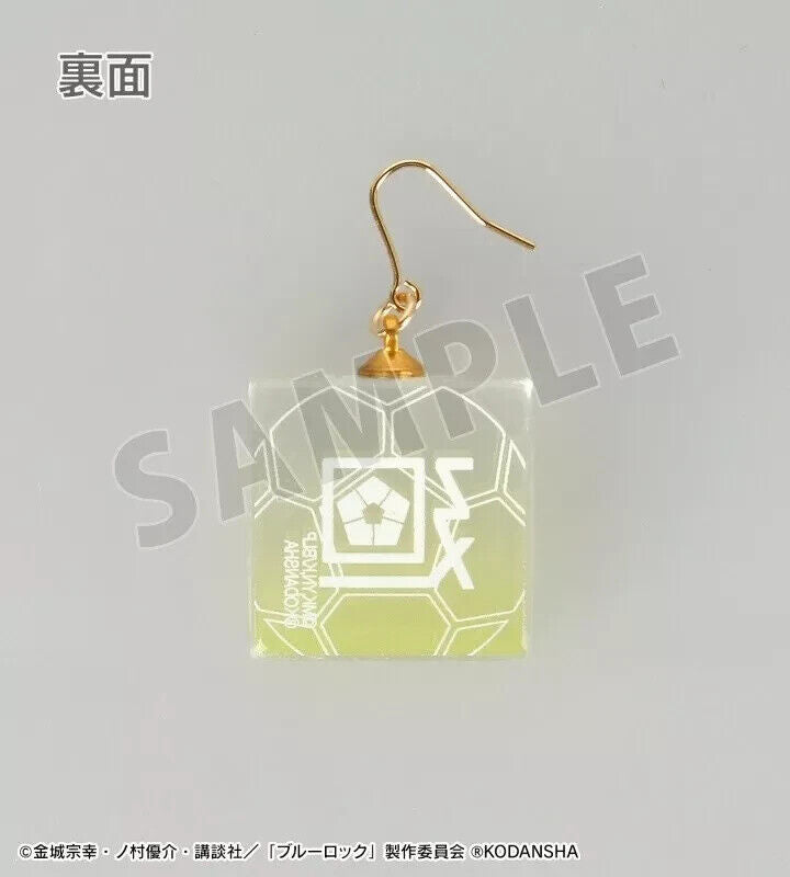 Blue Lock Meguru Bachira Name Glass Earrings Japan Limited Cosplay