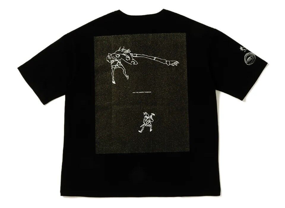 INU-OH TOMONA T-shirt Black L Size Unisex Big Silhouette Taiyo Matsumoto