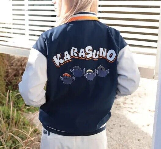 Haikyuu!! Haikyu Karasuno Crow College Jacket Navy M Size Unisex Japan Cosplay