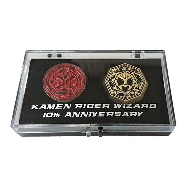 Kamen Rider Wizard 10th Anniversary Lapel Pins Metal Badge Set w/ Case Japan