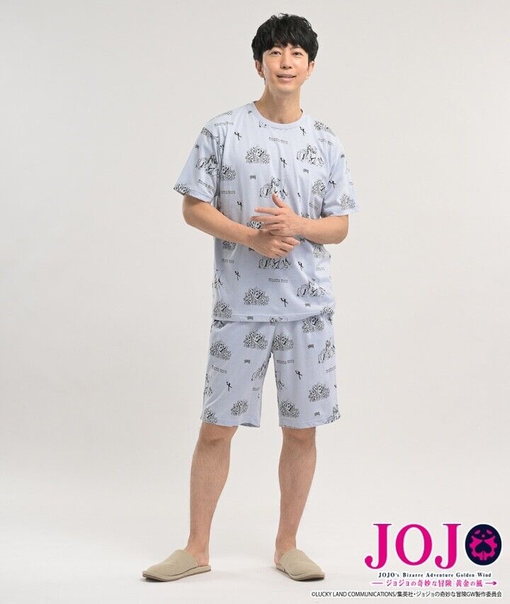 JoJo's Bizarre Adventure Pt.5 Risotto Nero Pajamas T-shirt Short Pants Set L