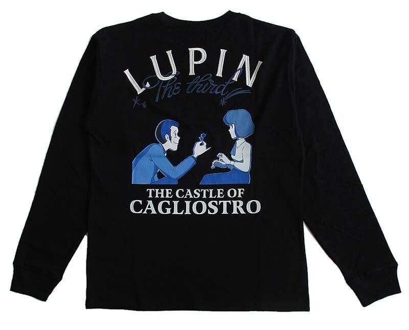 Lupin III the 3rd Third Castle of Cagliostro T-shirt Long Sleeve L Size Unisex