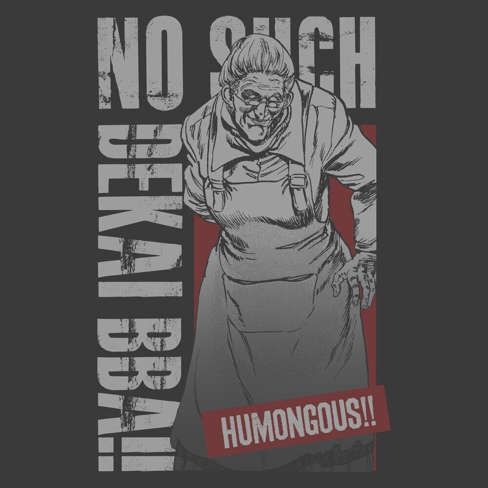 Fist of the North Star Hokuto no Ken Giant Hag Dekai Babaa T-shirt Sumi XL Size