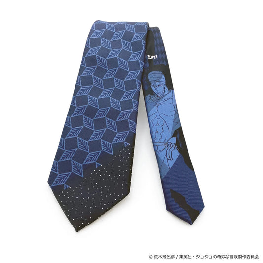 JoJo's Bizarre Adventure Pt.2 Battle Tendency Kars Tie Necktie Navy Japan LTD