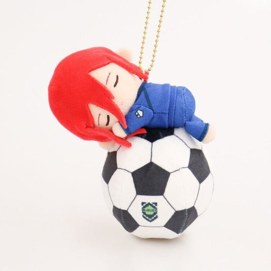 Blue Lock Hyoma Chigiri Soccer Ball Squeeze Mini Plush w/ Ballchain Japan LTD