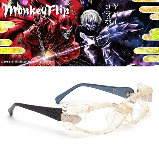 Ninja Slayer Dark Fujio Katakura Model Eyeglass Glasses Frame Clear Xeno Japan