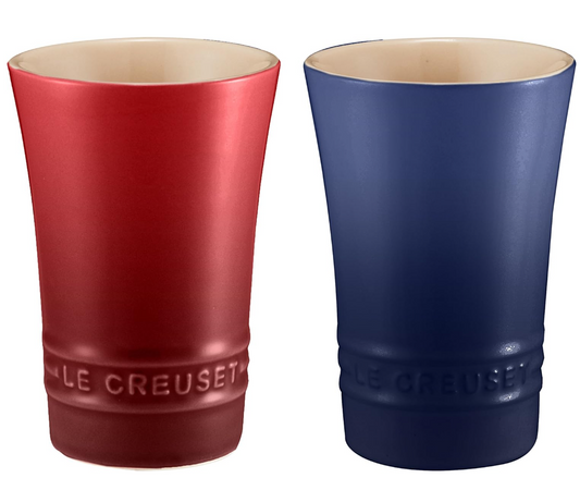 Le Creuset  Tumbler Pair Slim Tumbler 170 ml Cobalt Blue Cherry 170ml New JAPAN