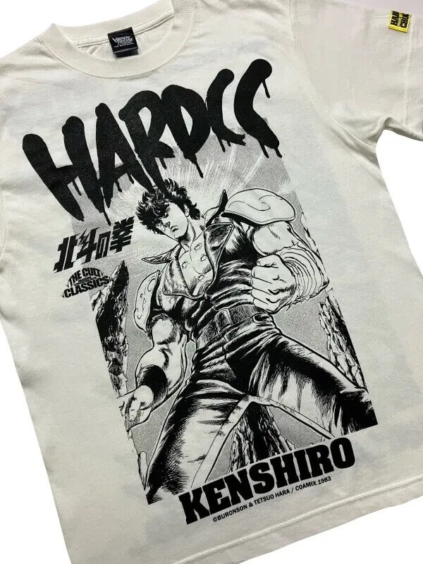 Fist of the North Star Hokuto no Ken Kenshiro T-shirt Vanilla White L Size Japan