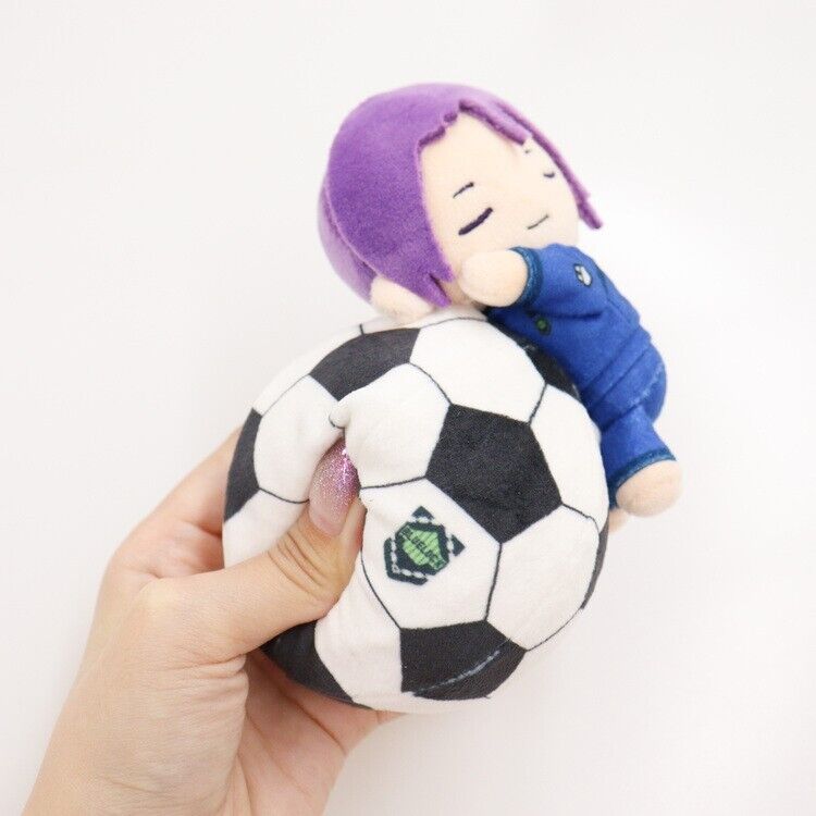 Blue Lock Reo Mikage Soccer Ball Squeeze Mini Plush w/ Ballchain Japan Limited