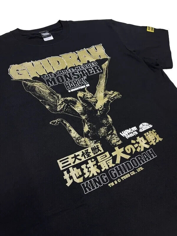 Godzilla Kaiju KING GHIDORAH T-shirt Black XL Size Unisex Tokusatsu Sci-Fi Japan