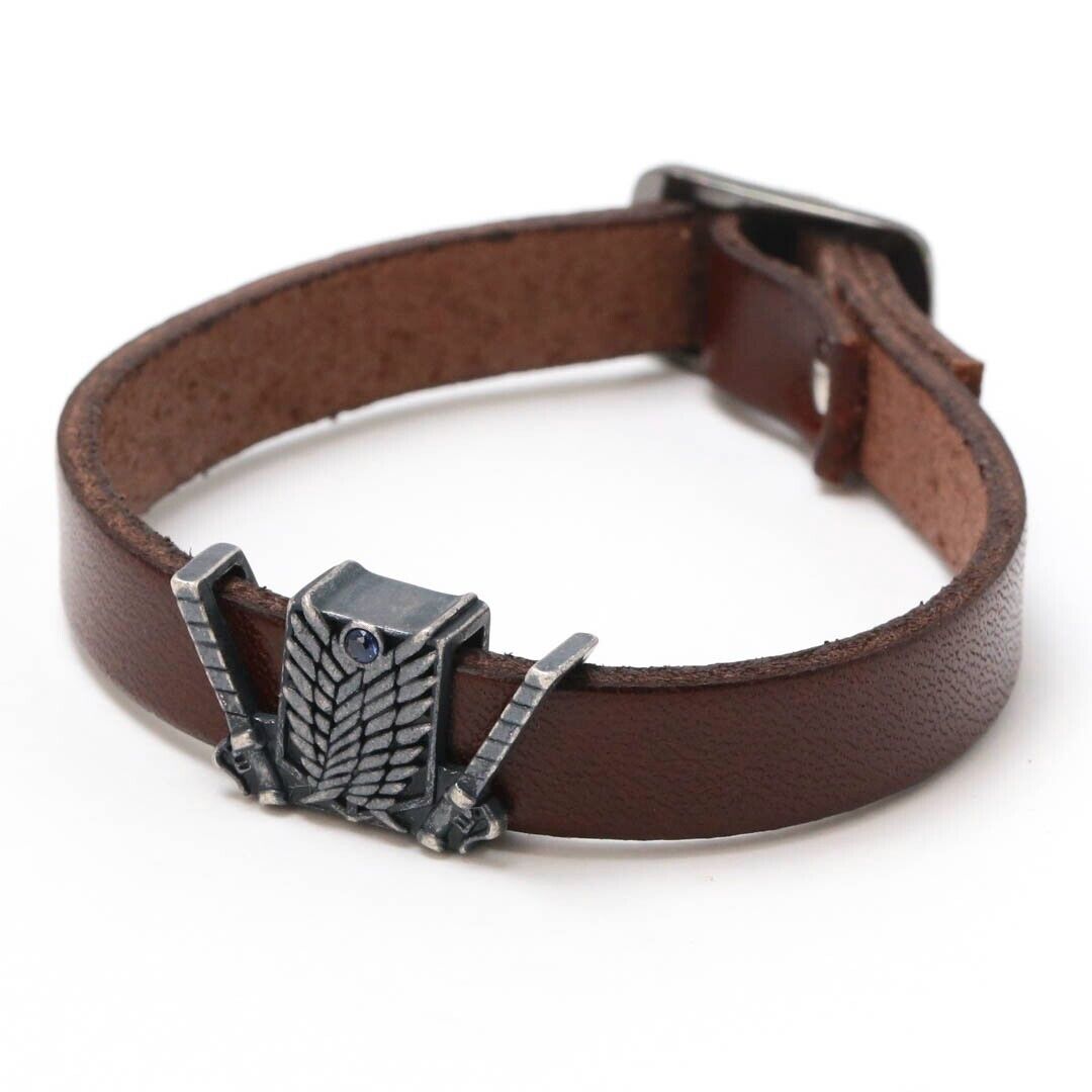 Attack on Titan Mikasa Ackerman Leather Bracelet Japan Limited