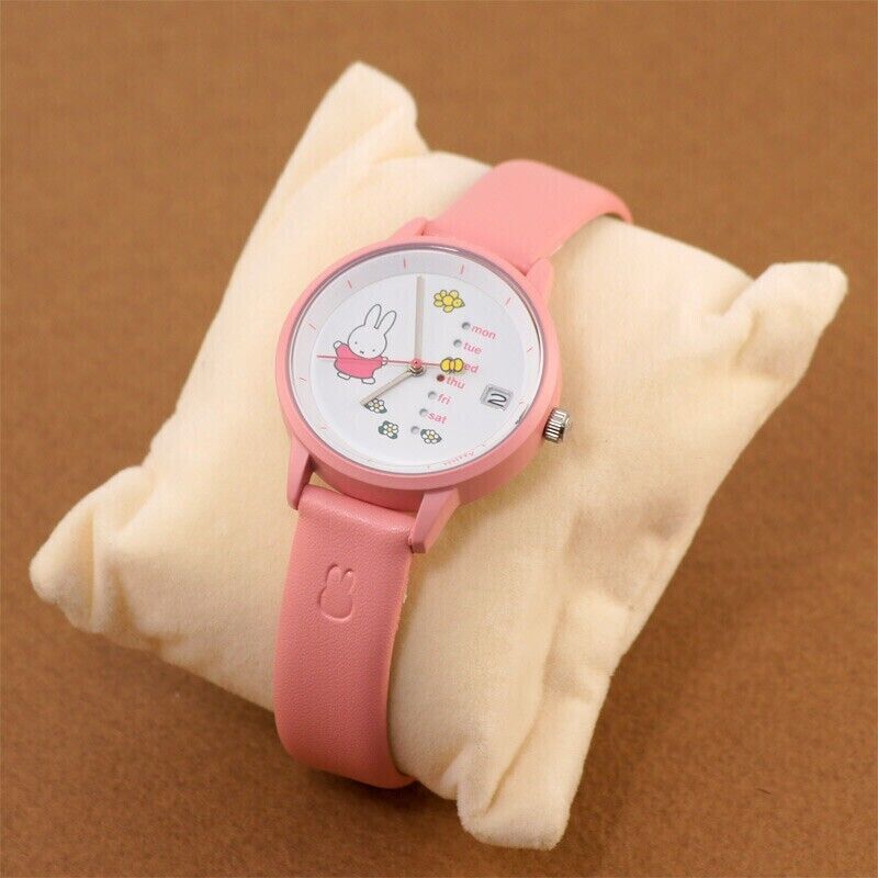 Miffy Wrist Watch Calendar Spring Day Date Quartz Japan Limited