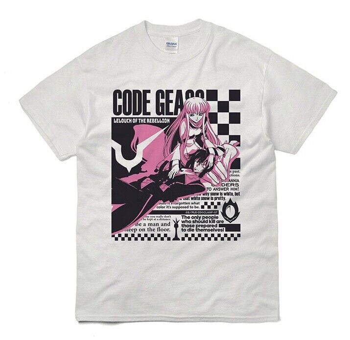 Code Geass Cafe 2021 Limited Lelouch Lamperouge & C.C. T-shirt L Size Unisex