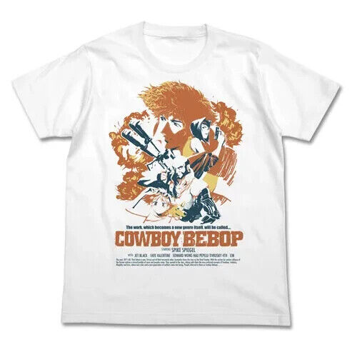 Cowboy Bebop Poster Art ver. T-shirt White L Size Japan Limited Cosplay