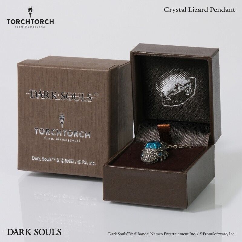 DARK SOULS Crystal Lizard Pendant Necklace w/ Box TORCH TORCH Japan