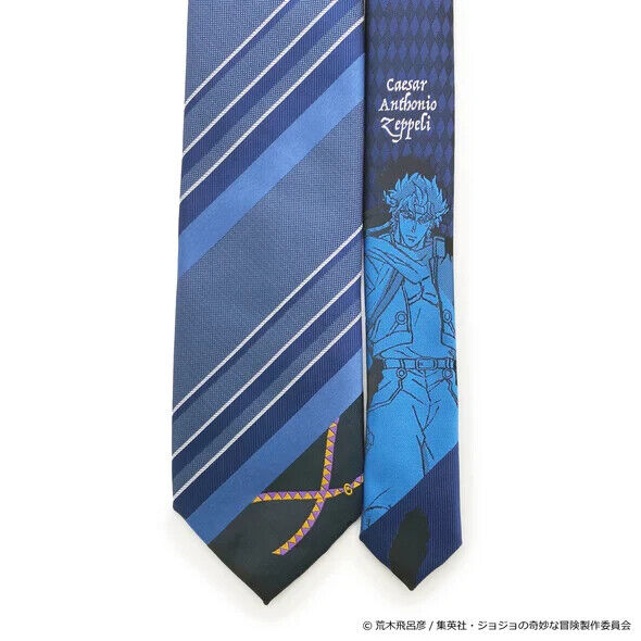 JoJo's Bizarre Adventure Pt.2 Caesar Anthonio Zeppeli Tie Necktie Blue Japan LTD