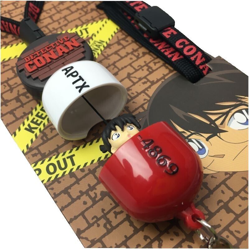 Detective Conan Shinichi Kudo APTX4869 Reel Neck Strap Japan Limited