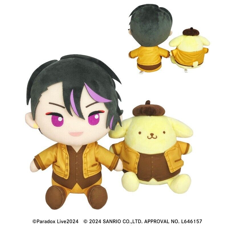 Paradox Live Akanyatsura AKYR Iori Suiseki Sanrio Pom Pom Purin Plush Set