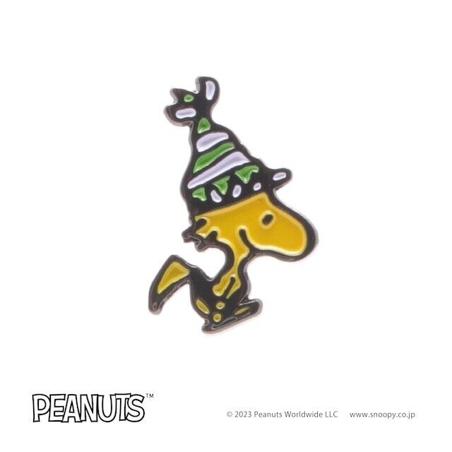 Peanuts Snoopy Woodstock PONTY HAT Lapel Pins Brooch Japan Limited