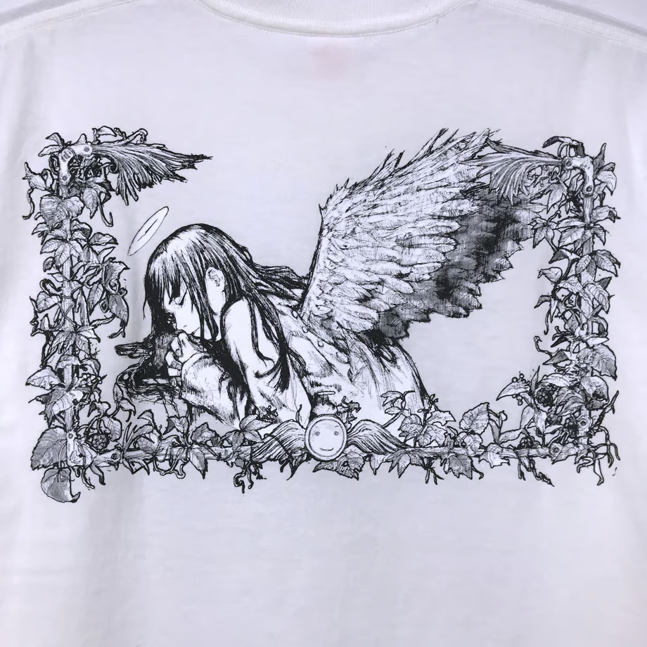 Haibae Renmei The Girls with Gray Wings T-shirt White Long Sleeve L Size Unisex