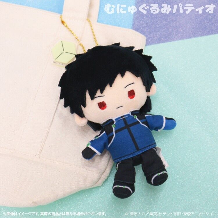 World Trigger Jun Arashiyama Mini Plush w/ Ballchain Charm Munyugurumi Japan LTD