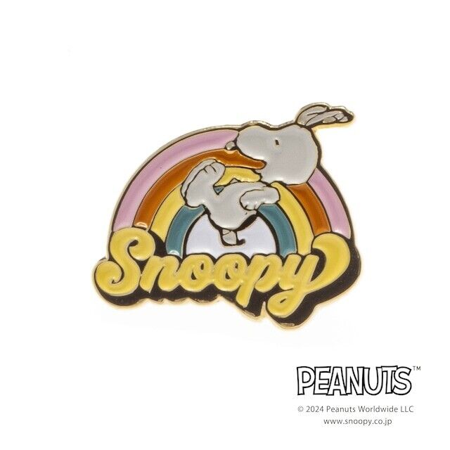 Peanuts Snoopy RAINBOW Lapel Pins Brooch Japan Limited