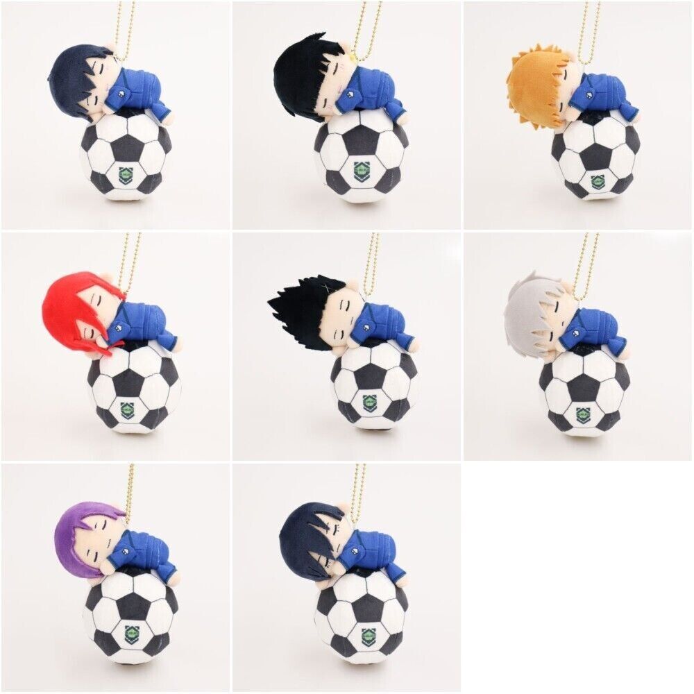 Blue Lock Reo Mikage Soccer Ball Squeeze Mini Plush w/ Ballchain Japan Limited