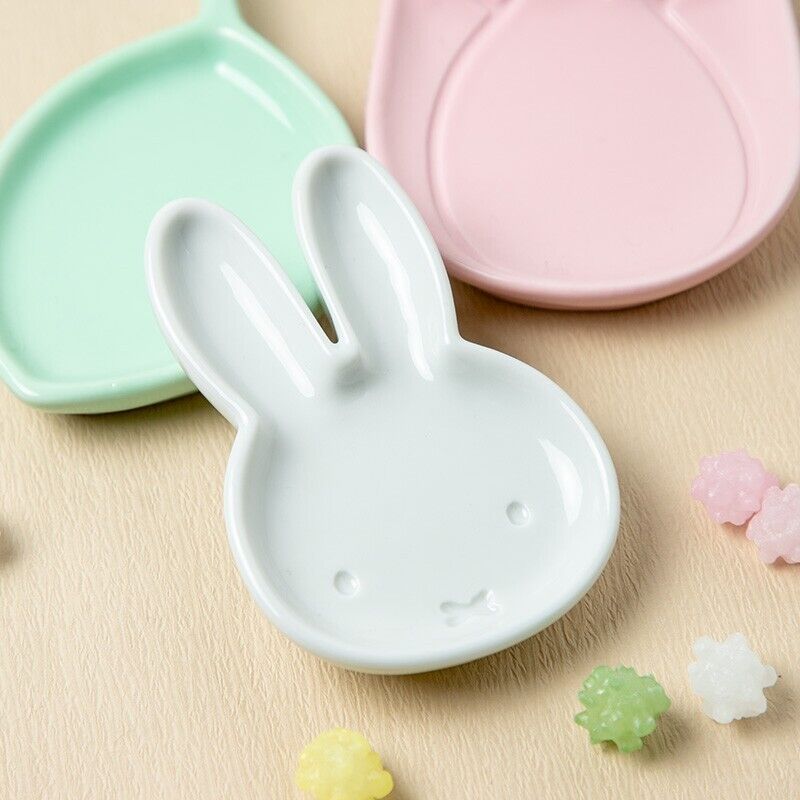 Flower Miffy Face Tulip Leaf Mini Dish Plate Set Japan Limited