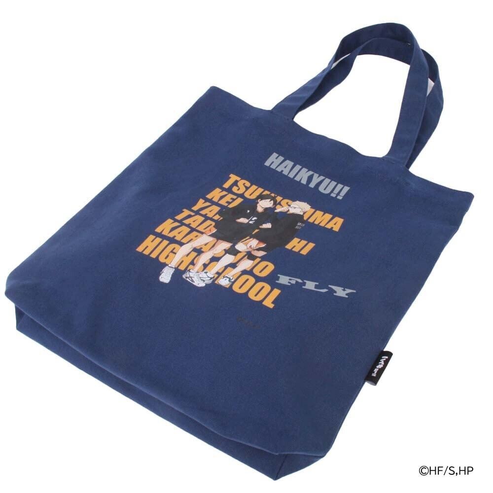 Haikyuu!! Haikyu Karasuno Kei Tsukishima & Tadashi Yamaguchi Tote Bag Navy