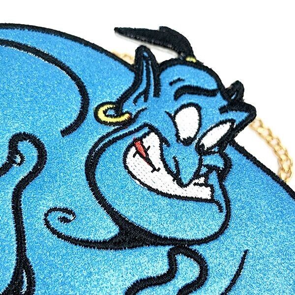 Disney Aladdin Genie Diecut Pouch Case Bag Charm Japan Limited