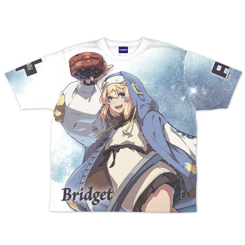 GUILTY GEAR STRIVE Bridget Full Graphic T-shirt L Size Japan Limited Cosplay