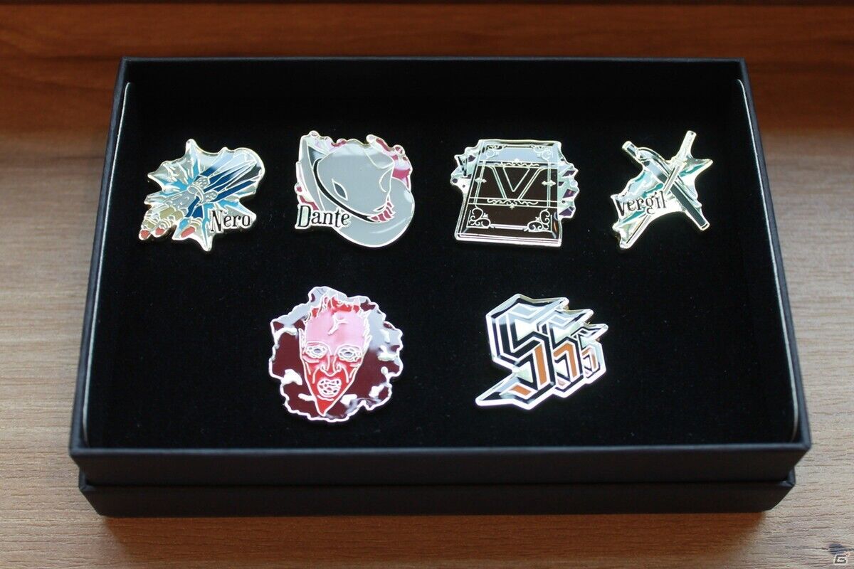 Devil May Cry 5 Lapel Pins Collection Complete 5 Set Capcom Cafe Japan Limited