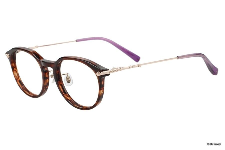 Disney Princess Tangled Rapunzel Eyeglass Glasses Frame Clear Brown Zoff Japan