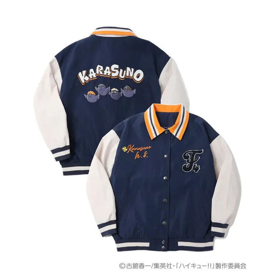 Haikyuu!! Haikyu Karasuno Crow College Jacket Navy M Size Unisex Japan Cosplay