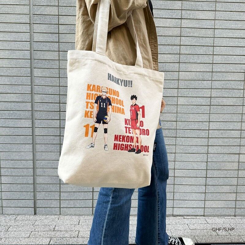 Haikyuu!! Haikyu Kei Tsukishima & Tetsuro Kuroo Tote Bag Canvas 41x36cm Japan