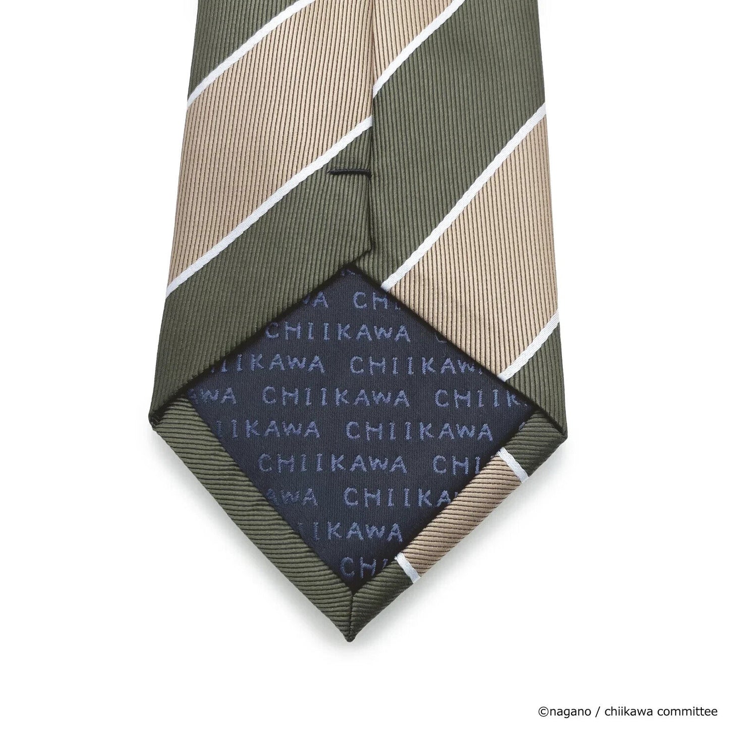 Chiikawa Subdue Tie Necktie Stripe Khaki Beige Japan Limited Cosplay