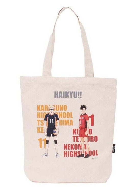 Haikyuu!! Haikyu Kei Tsukishima & Tetsuro Kuroo Tote Bag Canvas 41x36cm Japan