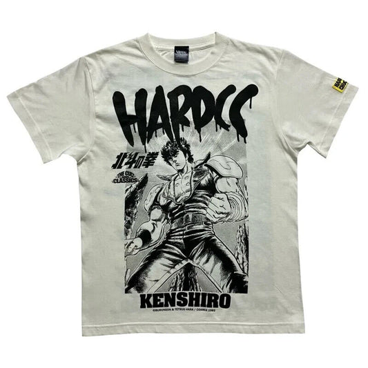 Fist of the North Star Hokuto no Ken Kenshiro T-shirt Vanilla White L Size Japan