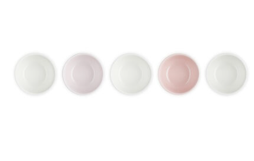 Le Creuset Pink Collection Sphere Rice Bowl Set of 5 D10.5cm×H6.5cm stoneware