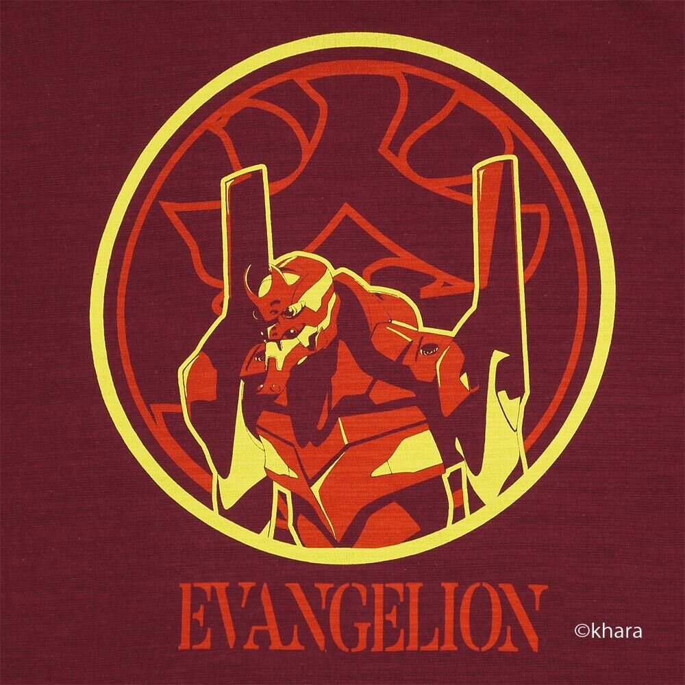 Evangelion Unit 02 Asuka Shikinami Langley Burgundy XL Size Unisex Japan Limited