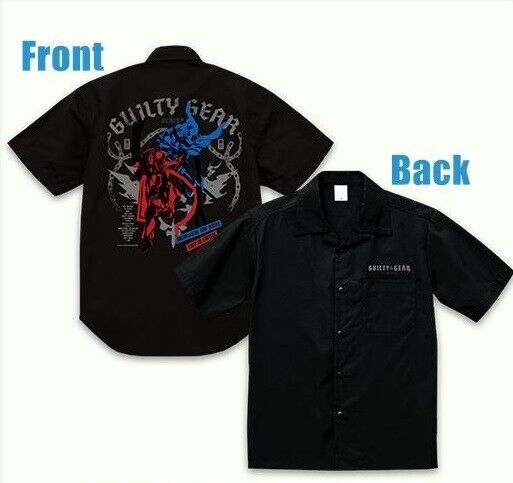 GUILTY GEAR STRIVE Open-Collared Shirt Short Sleeve L Size TOKYO VIDEO GAMERS