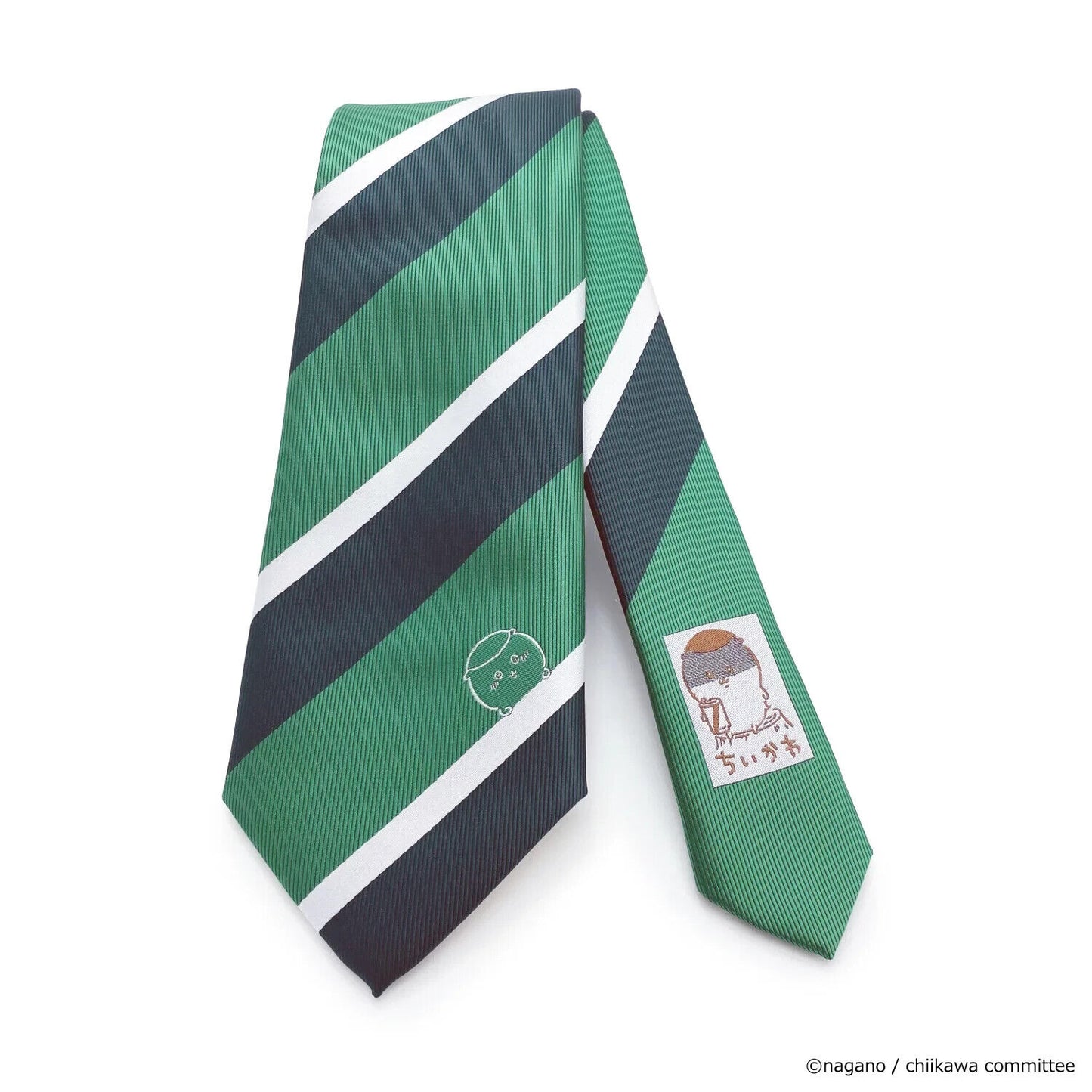 Chiikawa Kuri-Manju Tie Necktie Stripe Green Japan Limited Cosplay