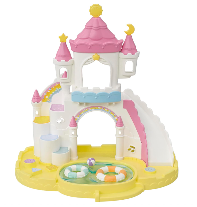 EPOCH S-72 Sylvanian Families Castle sandbox and pool set flora rabbit 2023 NEW