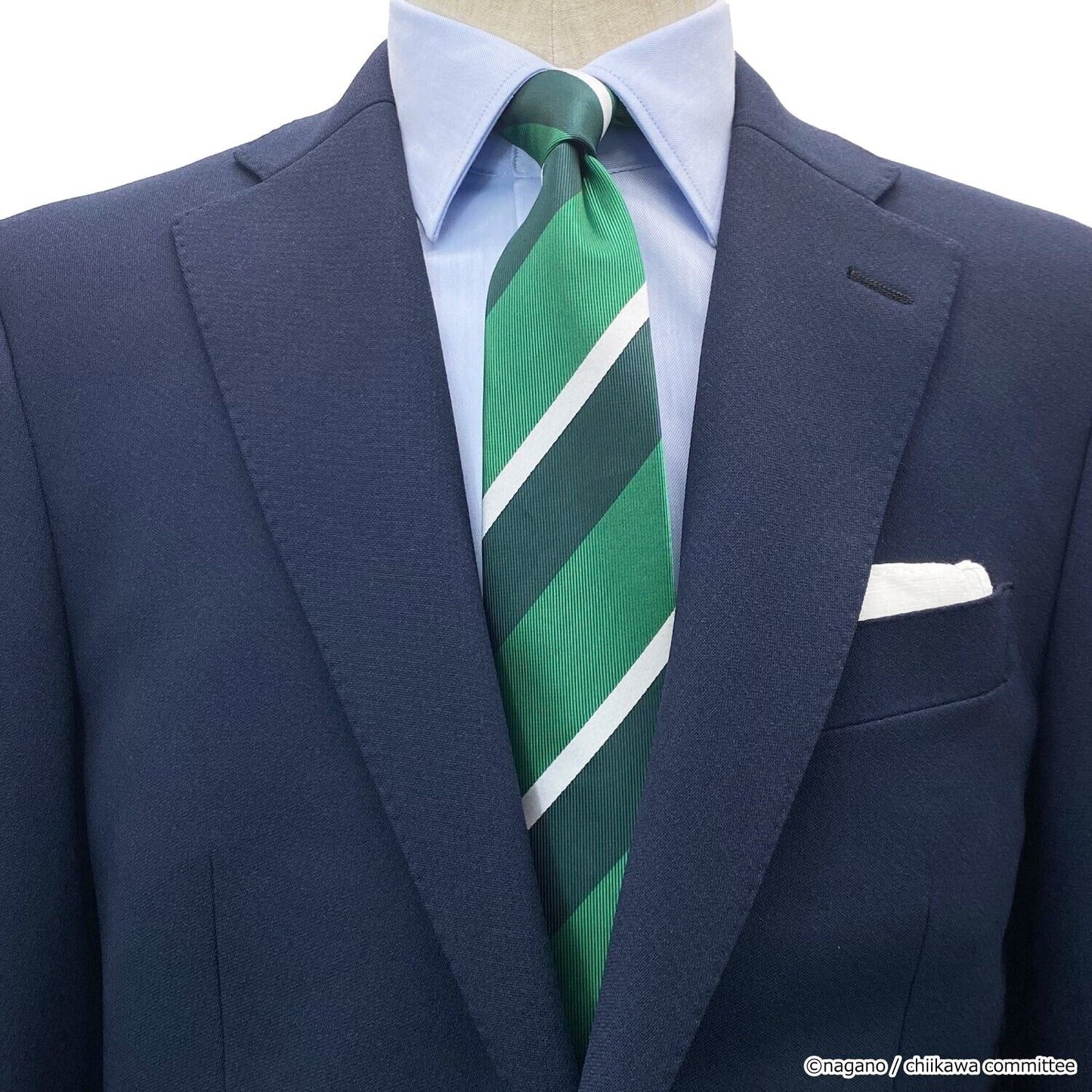 Chiikawa Kuri-Manju Tie Necktie Stripe Green Japan Limited Cosplay