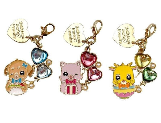 Delicious Party Precure Pretty Cure Energy Fairy Zipper Charm Set Japan Limited