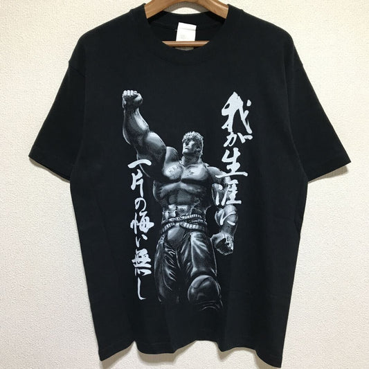 Fist of the North Star Hokuto no Ken Raoh No Regrets T-shirt Black L Size Japan