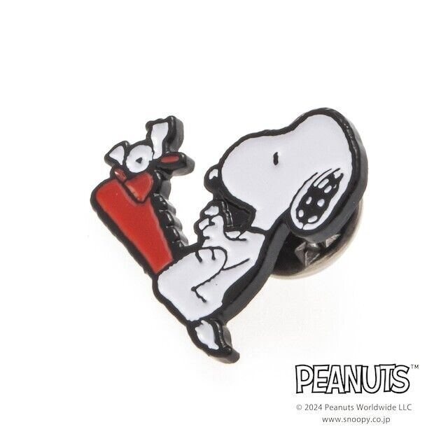 Peanuts Snoopy Typewriter TELL Lapel Pins Brooch Japan Limited