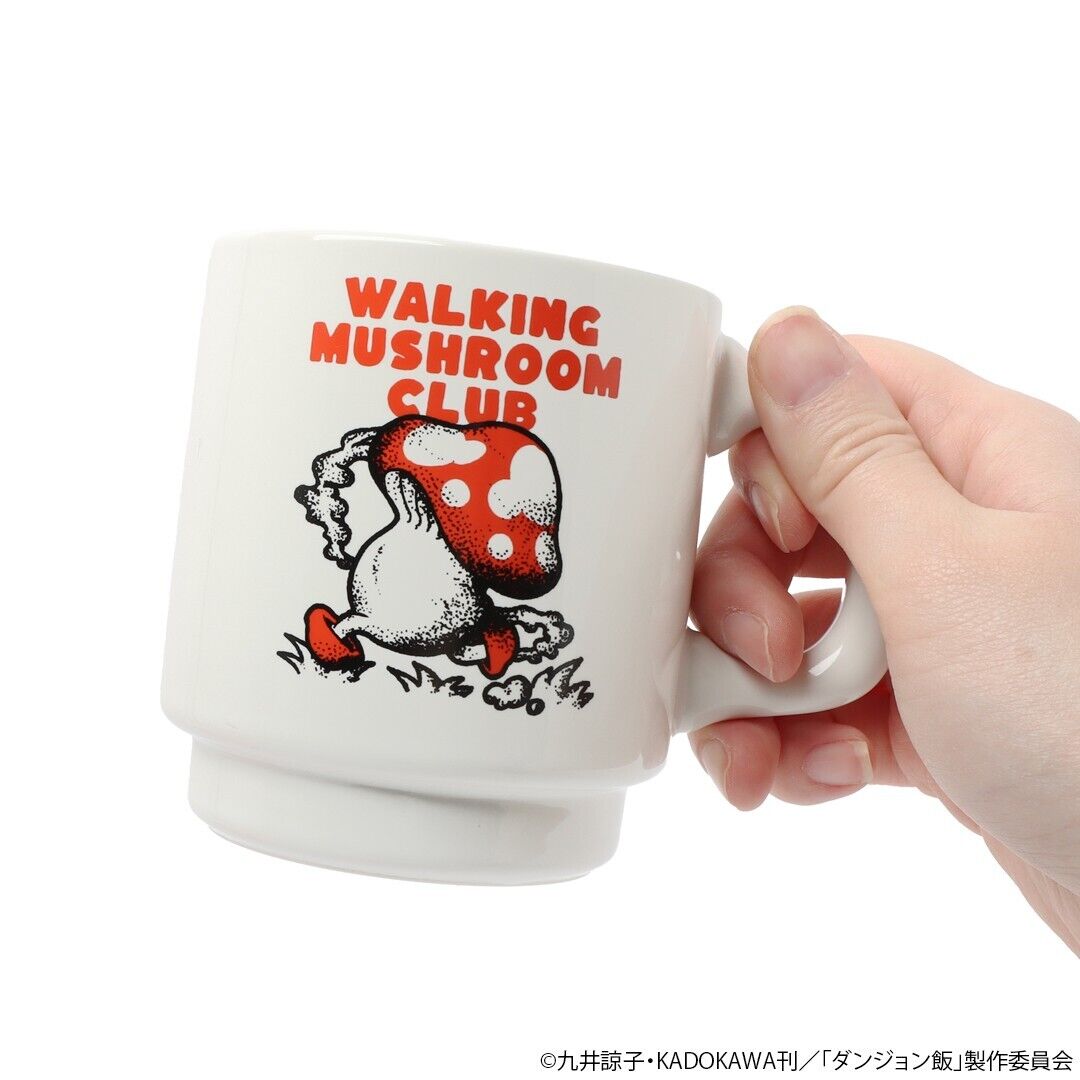 Delicious in Dungeon Walking Mushroom Mug Cup w/ Coaster Japan Limited