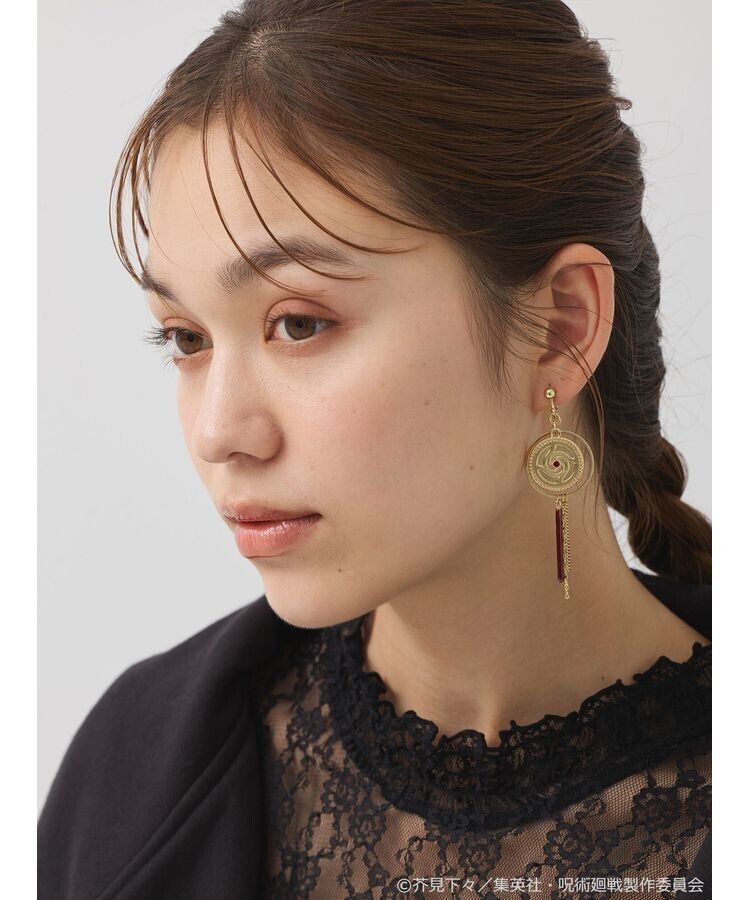 Jujutsu Kaisen Nobara Kugisaki School Emblem Charm Clip-on Earrings Japan